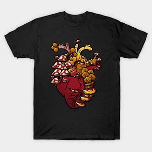 Cordyceps Fungi Heart by Tobe Fonseca T-Shirt